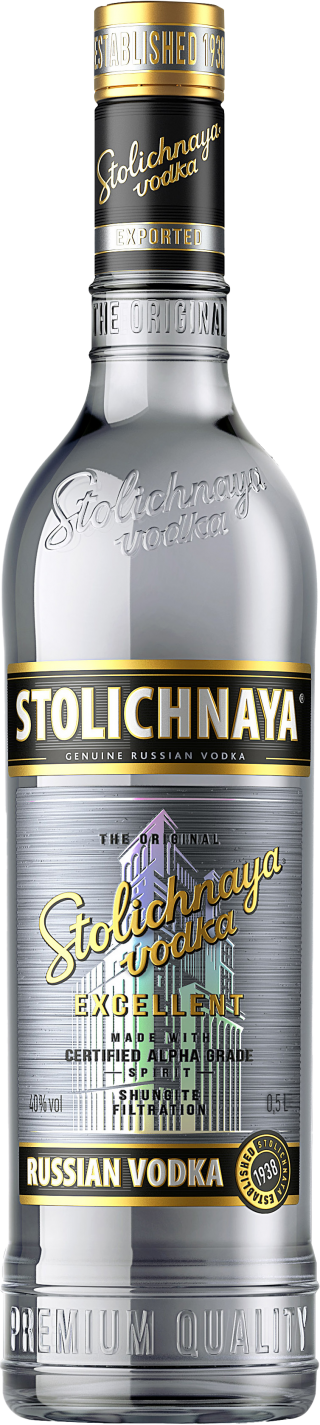 Водка Stolichnaya Excellent (Столичная Экселент) с шунгитом очистка