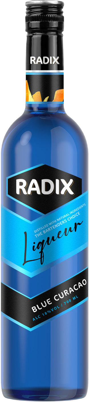 Апельсиновый Блю Кюрасао Liqueur RADIX Blue Curacao